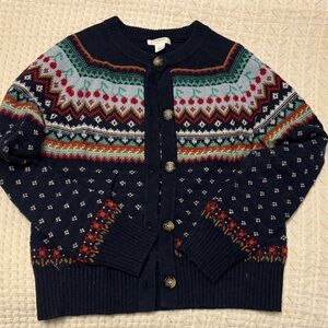 Crewcuts Girls Fairisle Cardigan Sweater 🍒